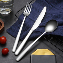 304 stainless steel Western food cut steak knife set home padded spoon tableware European high-grade three-piece set