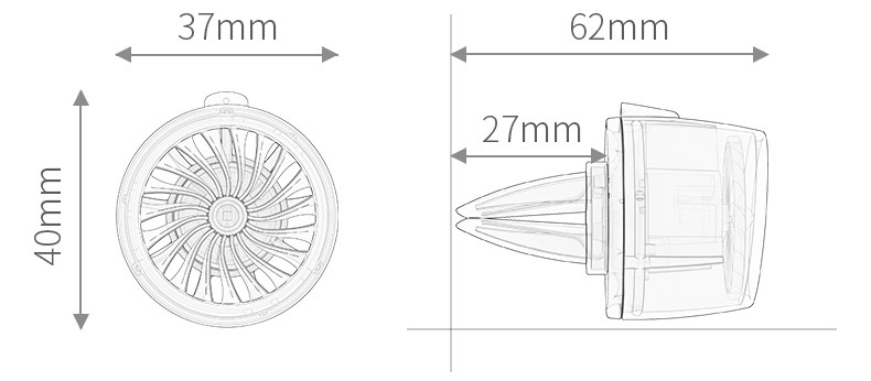 空軍二號 車載超級引擎 汽車冷氣出風口擺飾 K金紅光一件