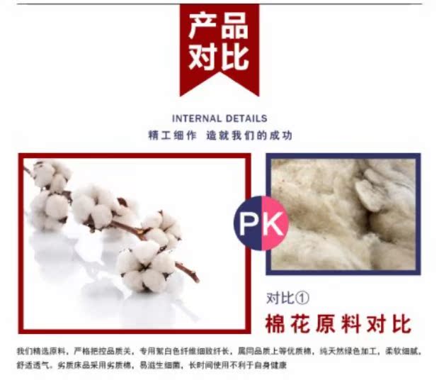 Một cặp gối bông mỗi ngày giá đặc biệt dày bông Brushed bông gối bông gối gối - Gối trường hợp gối trúc điều hòa