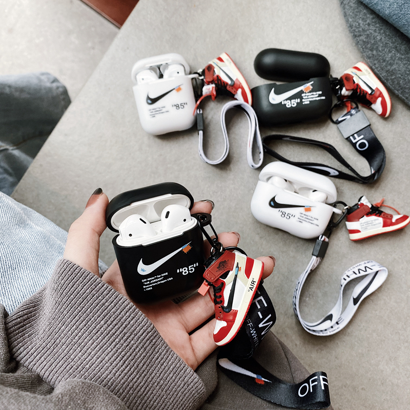 ins creative tide brand wo joint Apple bluetooth headset airpodsPro2 generation protective cover 3 soft shell silicone shoes