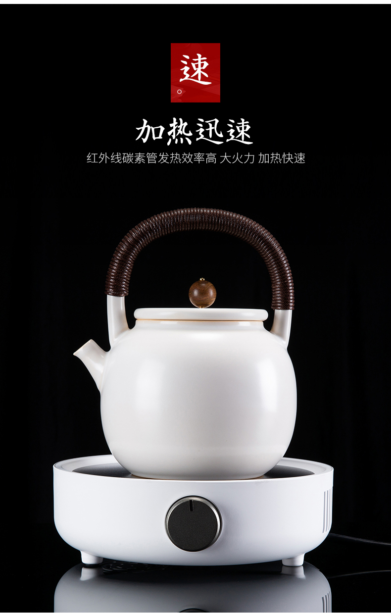 Electric ceramic POTS make tea tea stove kettle specialized ceramic POTS soda glaze the slice cooked this teapot set tea tea