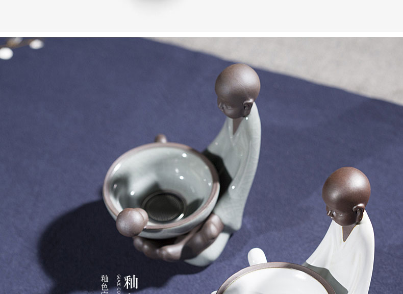 Ceramic kung fu tea tea accessories filter filter tea tea tea pet play tea tea tray is placed far)