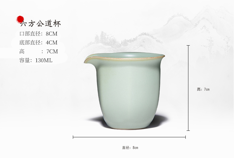 Morning tea fair your up tea sea ceramics kung fu tea tea tray tea accessories your porcelain azure open wafer cup