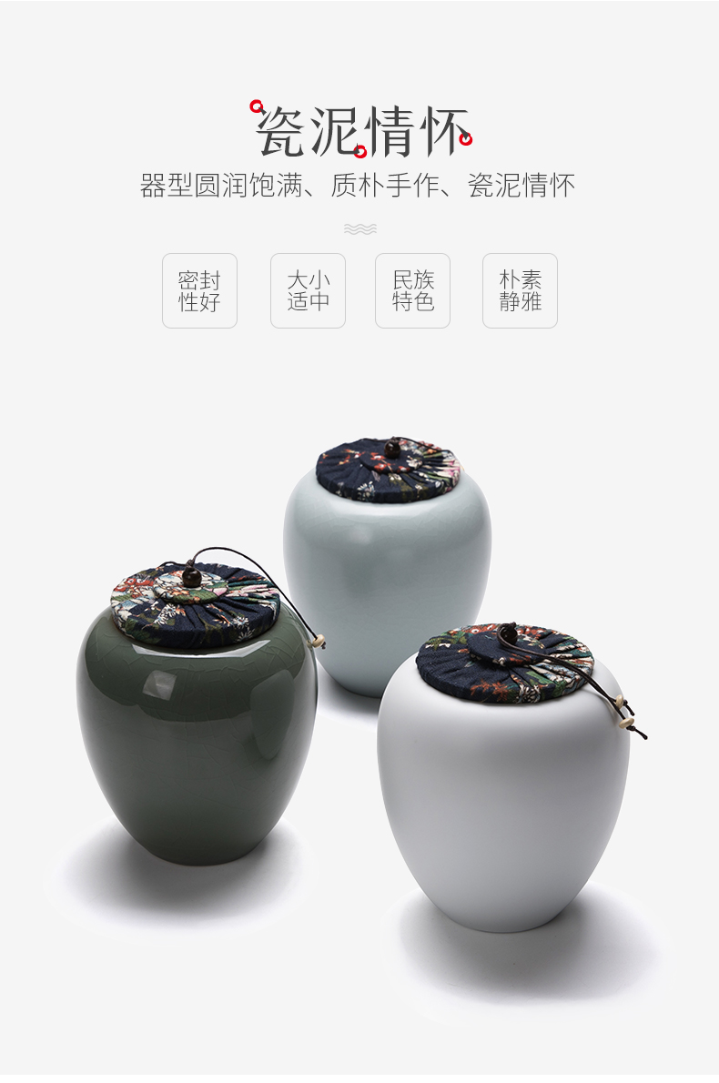 Ceramic tea pot small storage POTS home with cover portable portable mini pu seal your up POTS