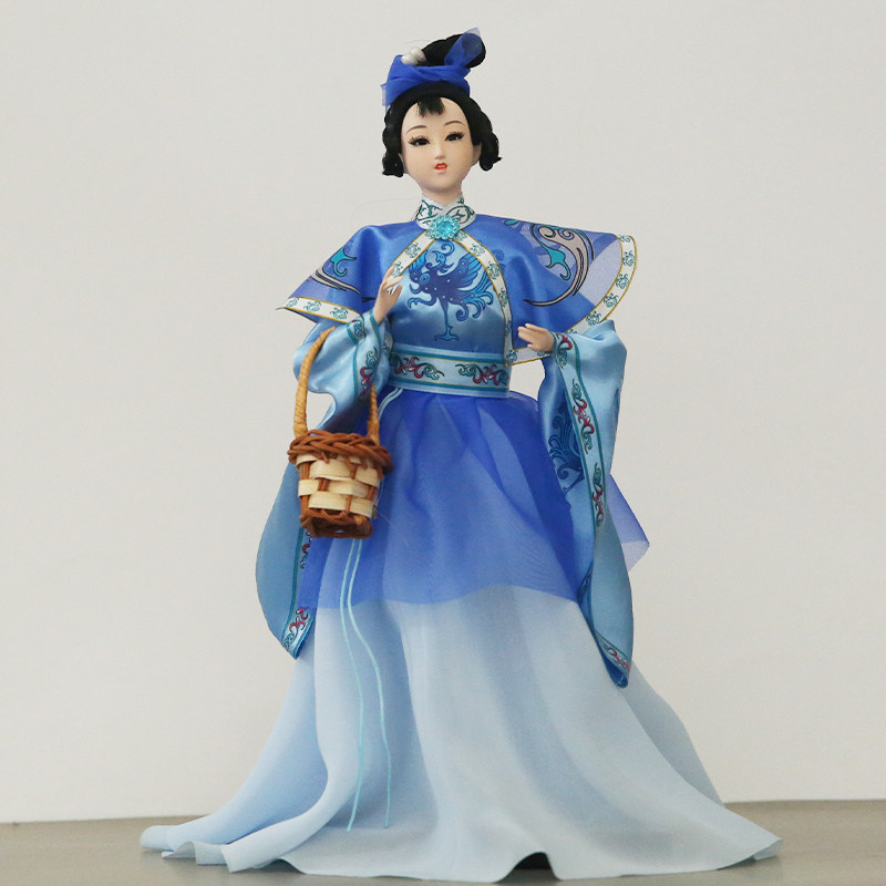 唐人坊絹人唐娃娃中國四大美女西施楊貴妃貂蟬王昭君非遺手工擺件-淘寶