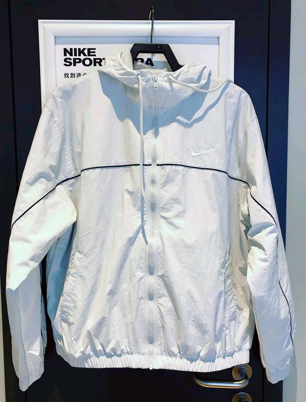 Authentic Nike Jacket for Men, 25 Spring New Model, Loose Fit, Sports Casual, Back Label Pattern, Hooded Jacket Hj2013-025
