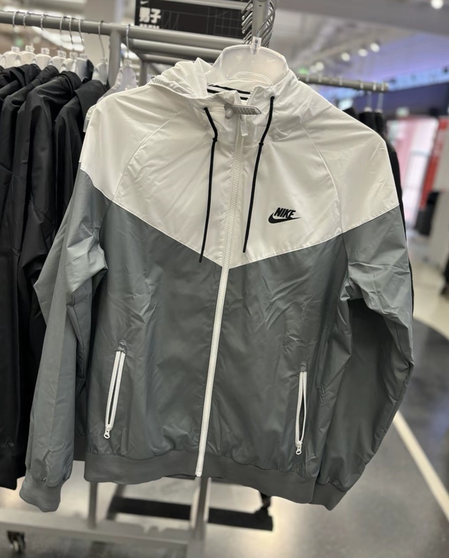 Nike Embroidered Lettering Genuine Quick-Drying Windproof and Sun-Protective Clothing Men's Hooded Sports Jacket 727325-084
