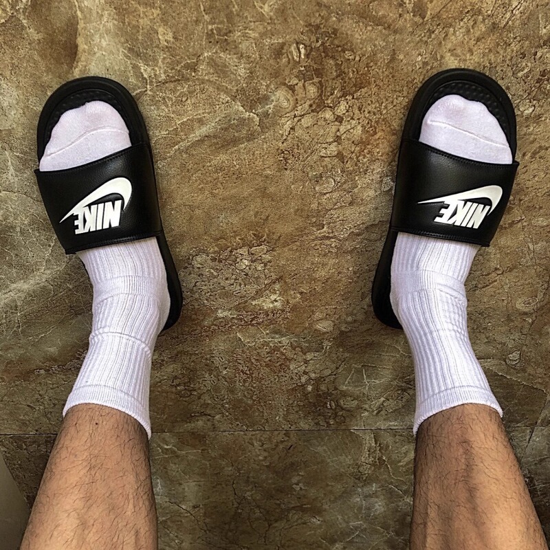 Nike Benassi Jdi Jdi Thick-Soled Outerwear Integrated Slip-On Slippers for Men and Women Black 343880-090