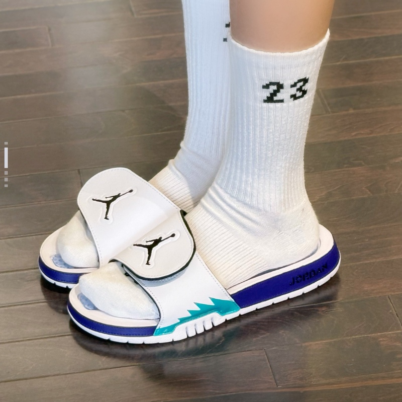 Authentic Nike Jordan Hydro 5 Comfortable Casual Rubber-Soled Flip-Flops for Men and Women 555501-103