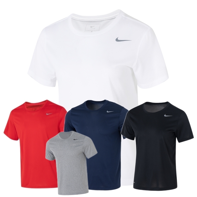 Nike Dri-Fit Logo Round Neck Quick-Drying T-Shirt for Men Ib8898-010-100-657-451-091