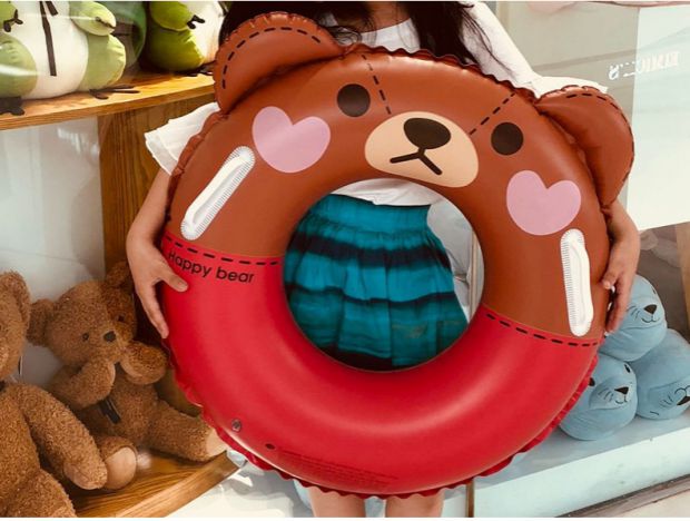 Mùa hè 2018 trẻ em mới bơi vòng bơm hơi có thể là ghế bơi cho bé thỏ bơi vòng cung cấp nước phao tay bơi cho bé