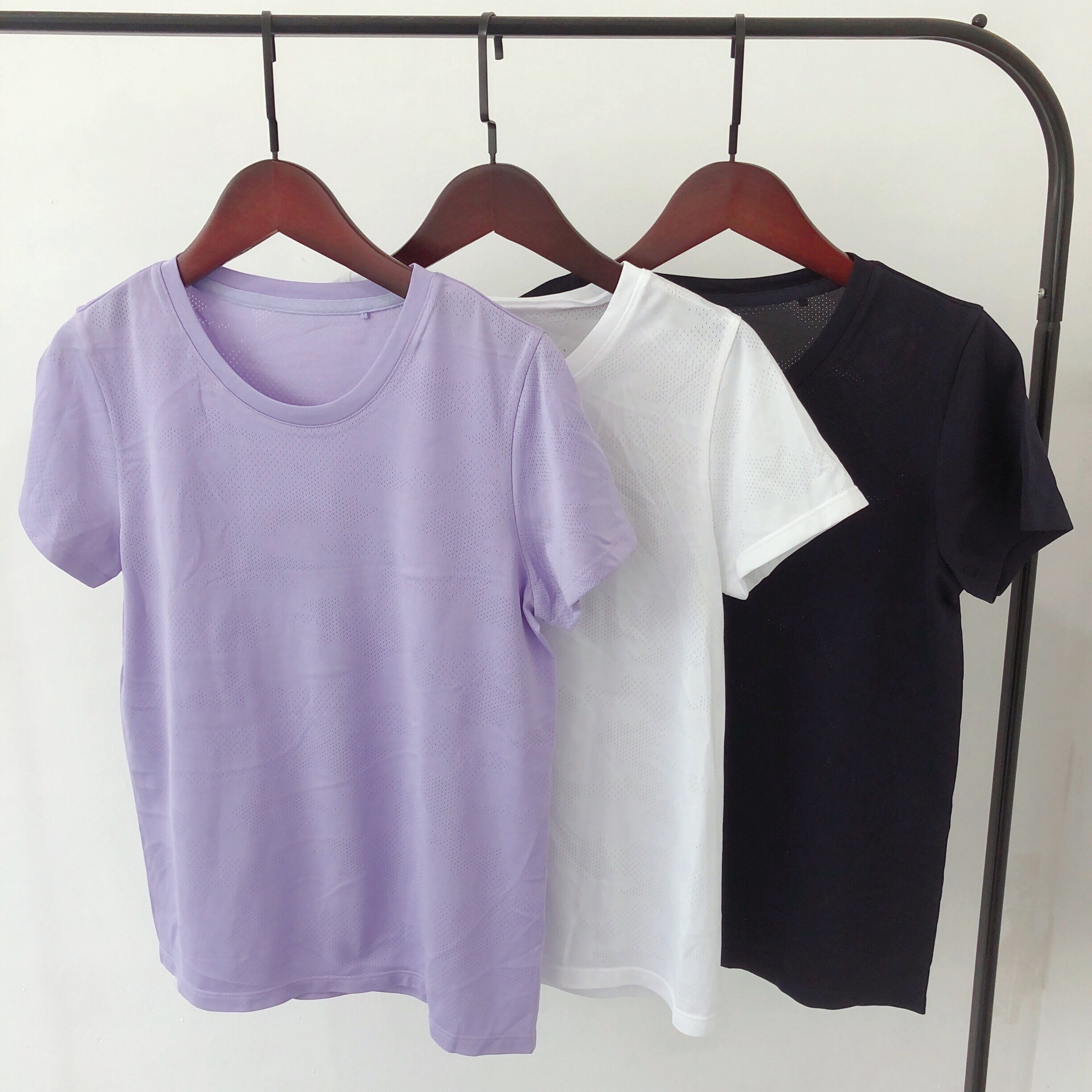 Loose Shade Sport Blouses Speed Dry Short Sleeve T-Shirt Woman Summer Running Training Fitness Wear Net Red Yoga Clothes