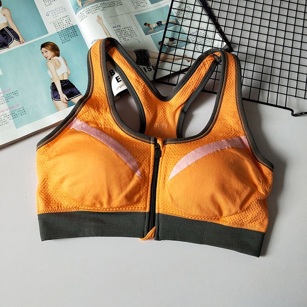 Chuyên nghiệp hai lớp cường độ cao chống rung cố định miếng đệm ngực tập hợp không có vòng thép thể thao áo ngực chạy tập thể dục yoga đồ lót quần áo tập yoga