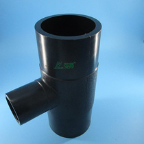Butt type PE reducer tee PE pipe fittings Water supply fittings T75*63-T315*250 manufacturers