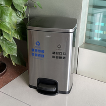 Southern GNF stainless steel 60 liters classified trash can subway shopping mall public area household 20L large capacity with cover