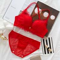 Сексуальный тонкий бюстгальтер без косточек, бюстгальтер пуш-ап, комплект, нижнее белье, бюстгалтер, красный оберег на день рождения