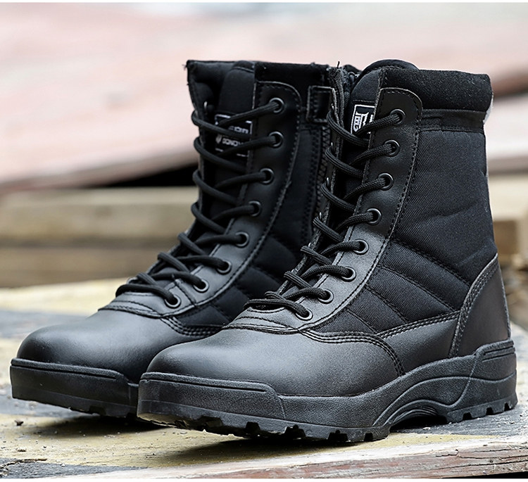 Bottes militaires en cuir - porter - Ref 1402522 Image 24