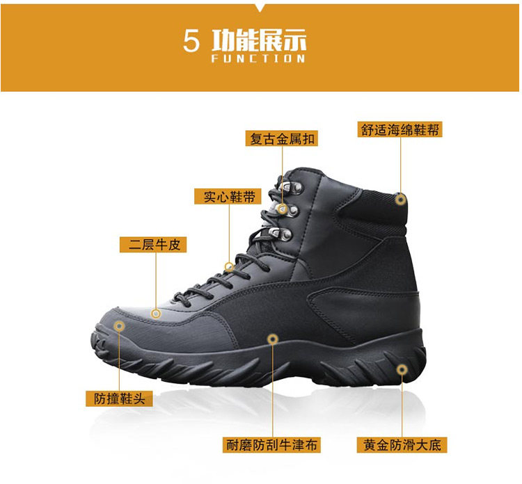 Boots militaires pour homme - porter - Ref 1402525 Image 14