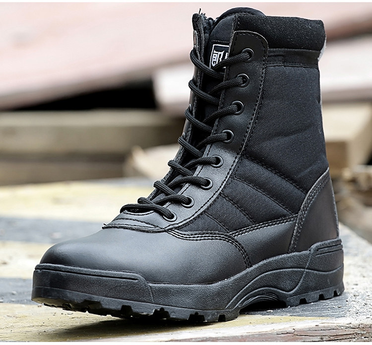Bottes militaires en cuir - porter - Ref 1402522 Image 23