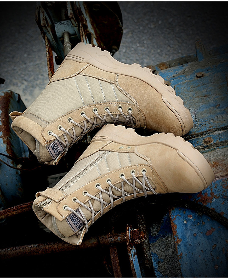 Bottes militaires en cuir - porter - Ref 1402522 Image 17