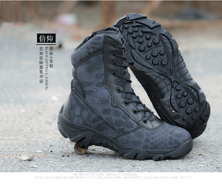 Boots militaires pour homme - porter - Ref 1402532 Image 22