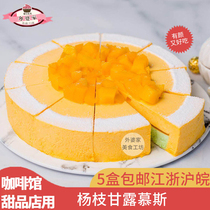 Colourful Poplar Manna Mousse Frozen Cake Hotel Buffet Hotel Snacks Valentines Day Gift Net Red Sweet