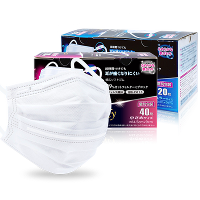 日本口罩一次性三层夏天白色薄款