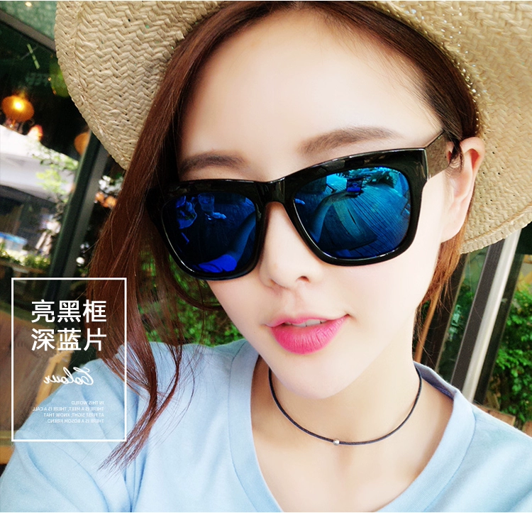 2018 mô hình hạt tiêu nhỏ kính râm nam và nữ thời trang khung kính râm màu đỏ có thể được trang bị lái xe gương du lịch