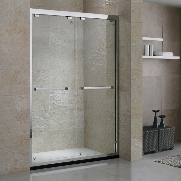 Simple shower room toilet dry and wet separation bath bathroom shower partition glass home screen sliding sliding door