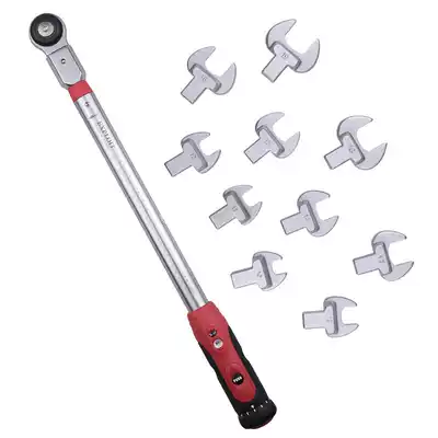 Pioneering Taiwan-MADE 40-200NM INTERCHANGEABLE HEAD OPENING TORQUE TORQUE WRENCH COMBINATION SET 220416