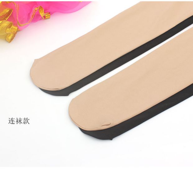 Quần vớ đen mùa xuân và mùa thu dày và thậm chí chân đế quần dính liền chân đẹp bước chân vớ không hoàn hảo thịt cộng với quan tat dep