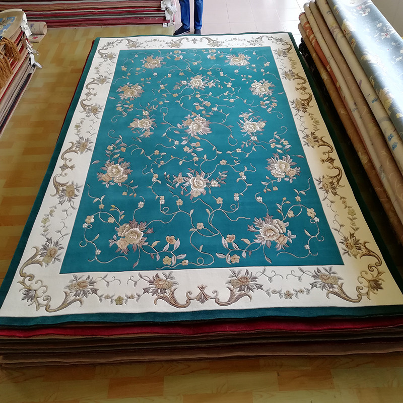 Tibet sheep pure hand knotted silk wool classical modern living room bedroom tea few library carpet carpet carpet