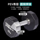 Commercial Gym Ten-Sided Pev Coated Dumbbells, Fully Fixed Dumbbell Set, Home Weightlifting Fitness Equipment