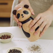 Tree can original panda grinder household seasoning bottle pepper grinding bottle kitchen pepper sea salt seasoning jar