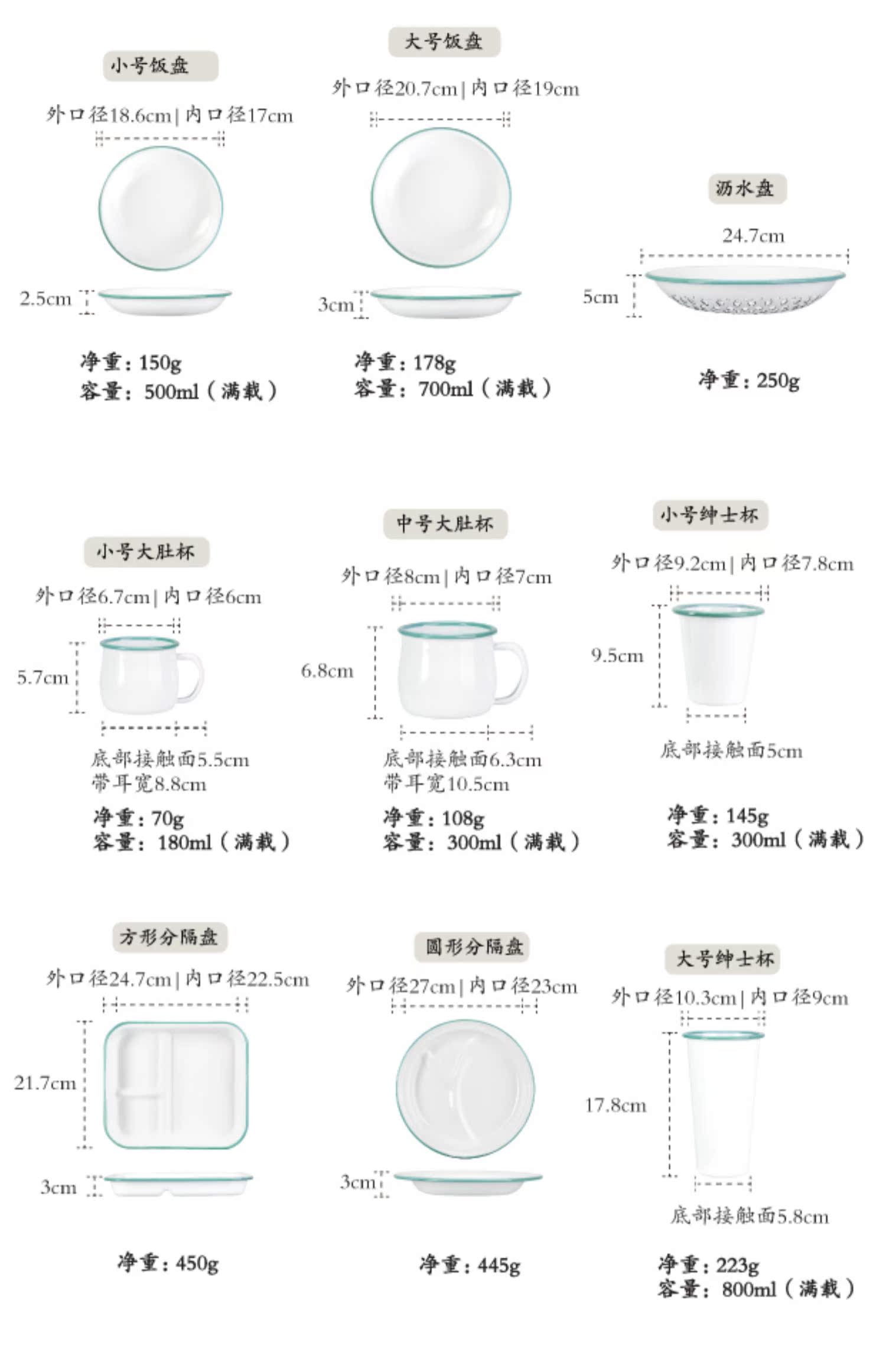 Cây 琅 Bộ dao kéo men bên màu xanh lá cây Phong cách Bắc Âu đơn giản món ăn đĩa món ăn nướng chén bát cơm - Đồ ăn tối khay đựng thức ăn