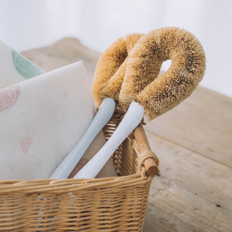 Tree Coconut Palm brown silk wok brush Home Kitchen Clean Themeber long handle brush Zhengzong Coconut Palm Brush Pan Brush