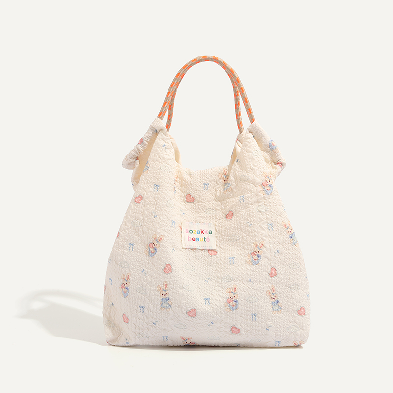 Itsoumei Versatile Everyday Commuter Cherry Blossom Pink Cartoon Handbag for Girls, Large Capacity Underarm Canvas Bag, Shoulder Bag Itsoumei Versatile Everyday Commuter Cherry Blossom Pink Cartoon Handbag for Girls, Large Capacity Underarm Canvas Bag, Shoulder Bag