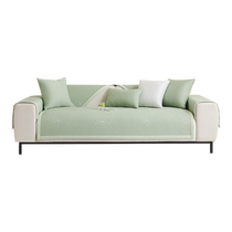 (Instant cool) Sofa cushion leather light luxury summer summer mat cushion 2024 new anti-slip leather sofa cover