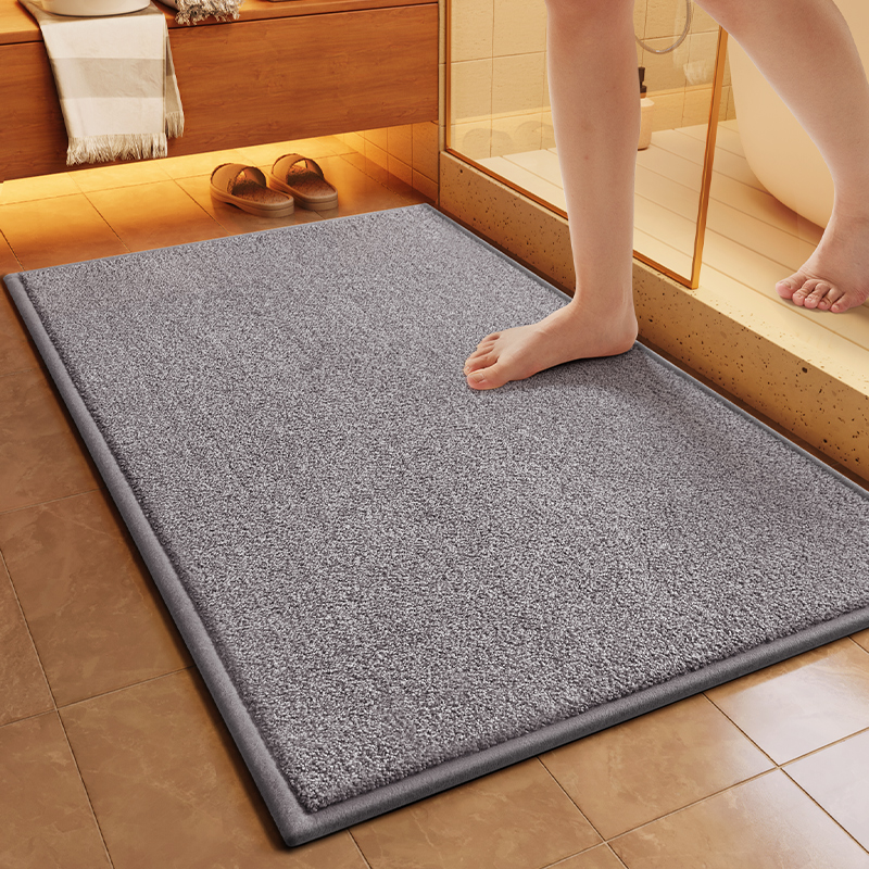 【特許取得滑り止め】浴室専用吸水マット 滑り止めマット ドア速乾足マット トイレ 浴室カーペット