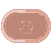 Oxygen silicon bathroom floor mat toilet door mat bathroom absorbent non-slip mat household carpet quick-drying mat hg