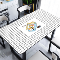 (Q-bomb silicone table mat) Nordic Cartoon table cloth waterproof and anti-washable anti-burn and burn-proof Dining Desk cushions Home