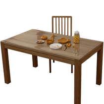 TPU food grade transparent table cloth free of oil and waterproof and anti-scalding table tea table Desktop mat soft glass water crystal plate