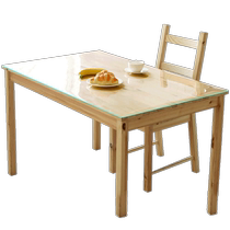 *Food-grade tpu transparent tablecloth waterproof and oil-proof no-wash anti-scalding soft glass rectangular dining table coffee table mat