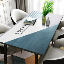 Nordic leather table mat modern light luxury tablecloth waterproof oil-proof and anti-Hot Disposable table coffee table mat pvc thickened