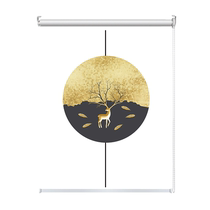 Perforated Sun Shade Windows Toilet Curtain Insulation Sunscreen Lift Kitchen Office Shading Roller Shutters Roll Pull-out