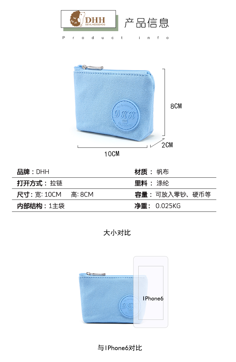 Đồng xu nữ ví mini dễ thương Hàn Quốc túi vải vải túi nhỏ sinh viên đồng xu túi - Ví tiền ví nữ mini