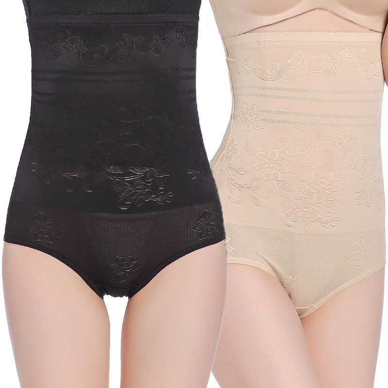 Thin beauty large-size ultra high waist plastic pants tip belly beam belly shaped waist shape recovery shorts