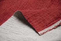 This brand order fabric quaint linen color arch needlework double-sided magenta double-layer linen yarn-dyed fabric