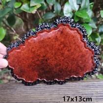 Original design Burmese rosewood gall wood board tea tray Japanese tea set dry teapot holder bonsai mahogany ornaments