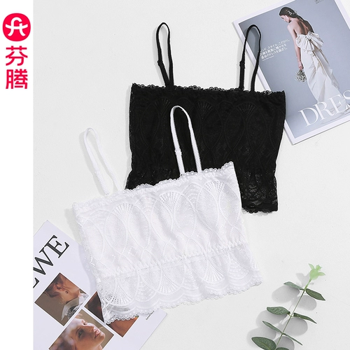 Тонкая майка топ, кружевной бюстгальтер-топ, топ без лямок, защитное белье, нижнее белье